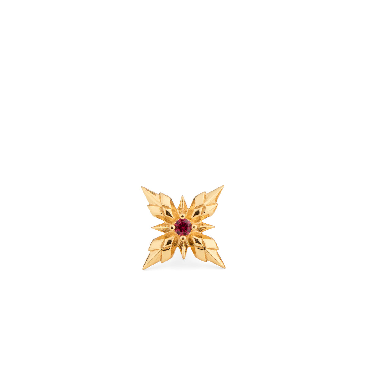 GOLD STELLA VENTIS EARRING WITH CRYSTAL
