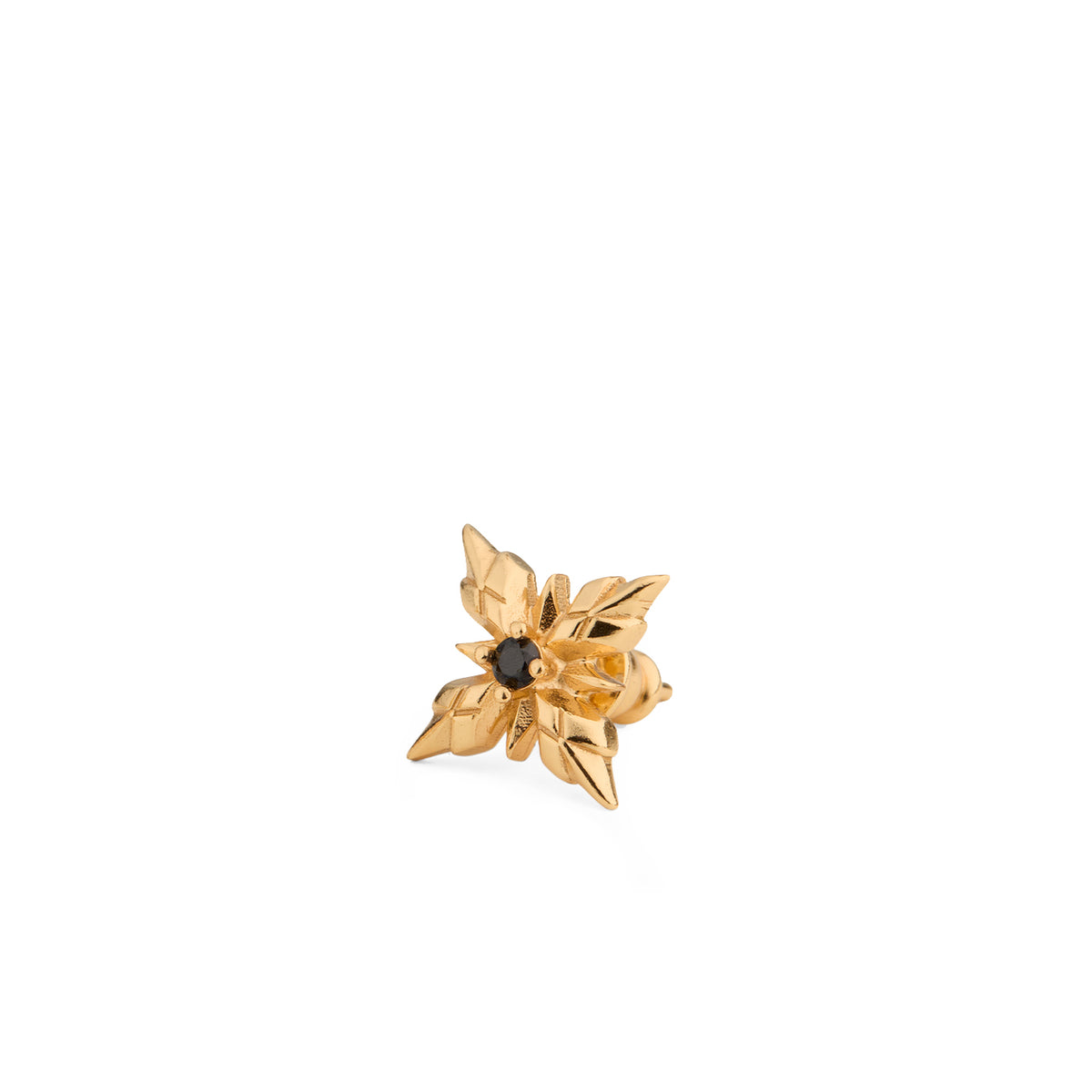 GOLD STELLA VENTIS EARRING WITH CRYSTAL