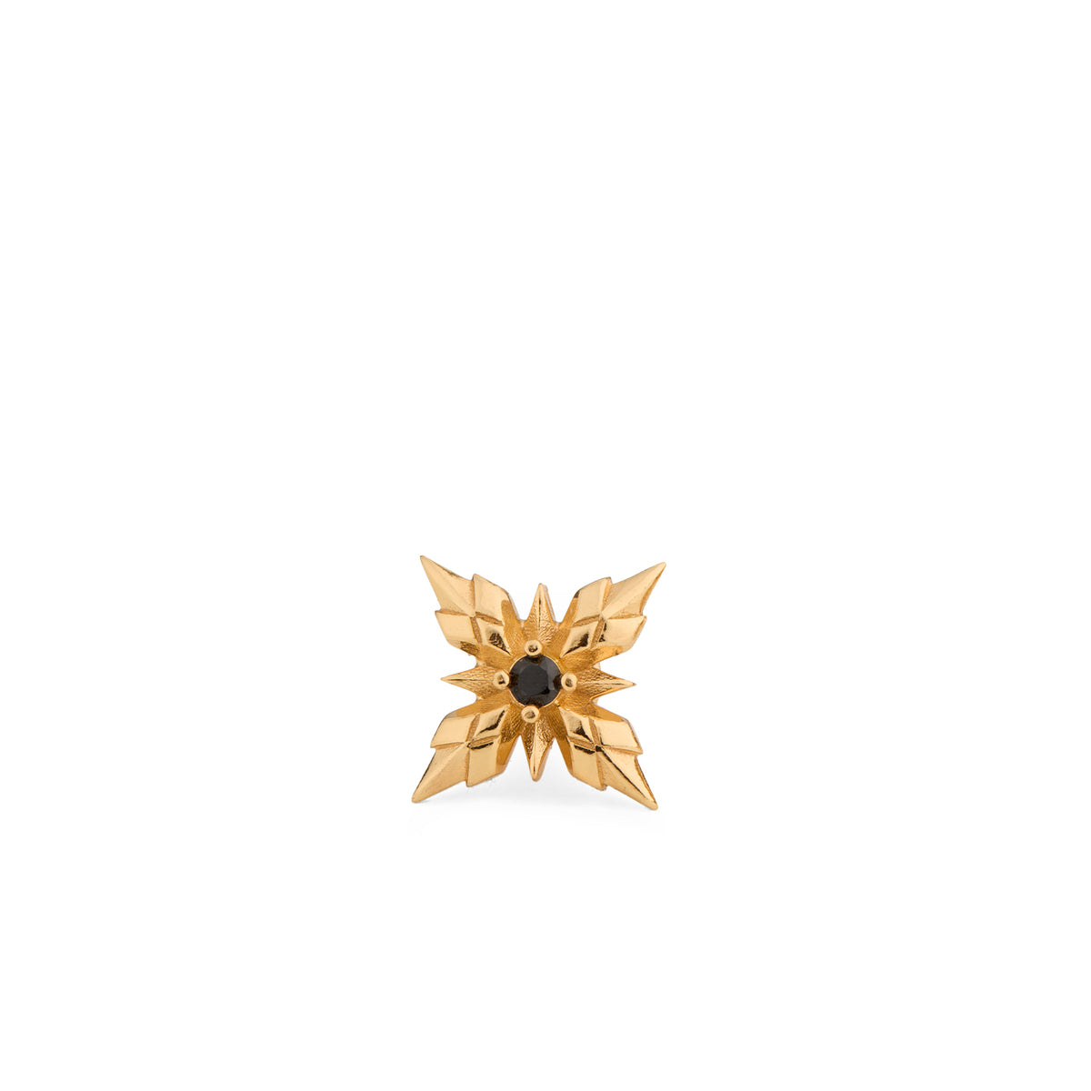 GOLD STELLA VENTIS EARRING WITH CRYSTAL