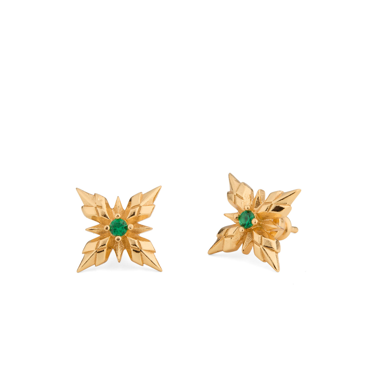 GOLD STELLA VENTIS EARRINGS WITH CRYSTAL