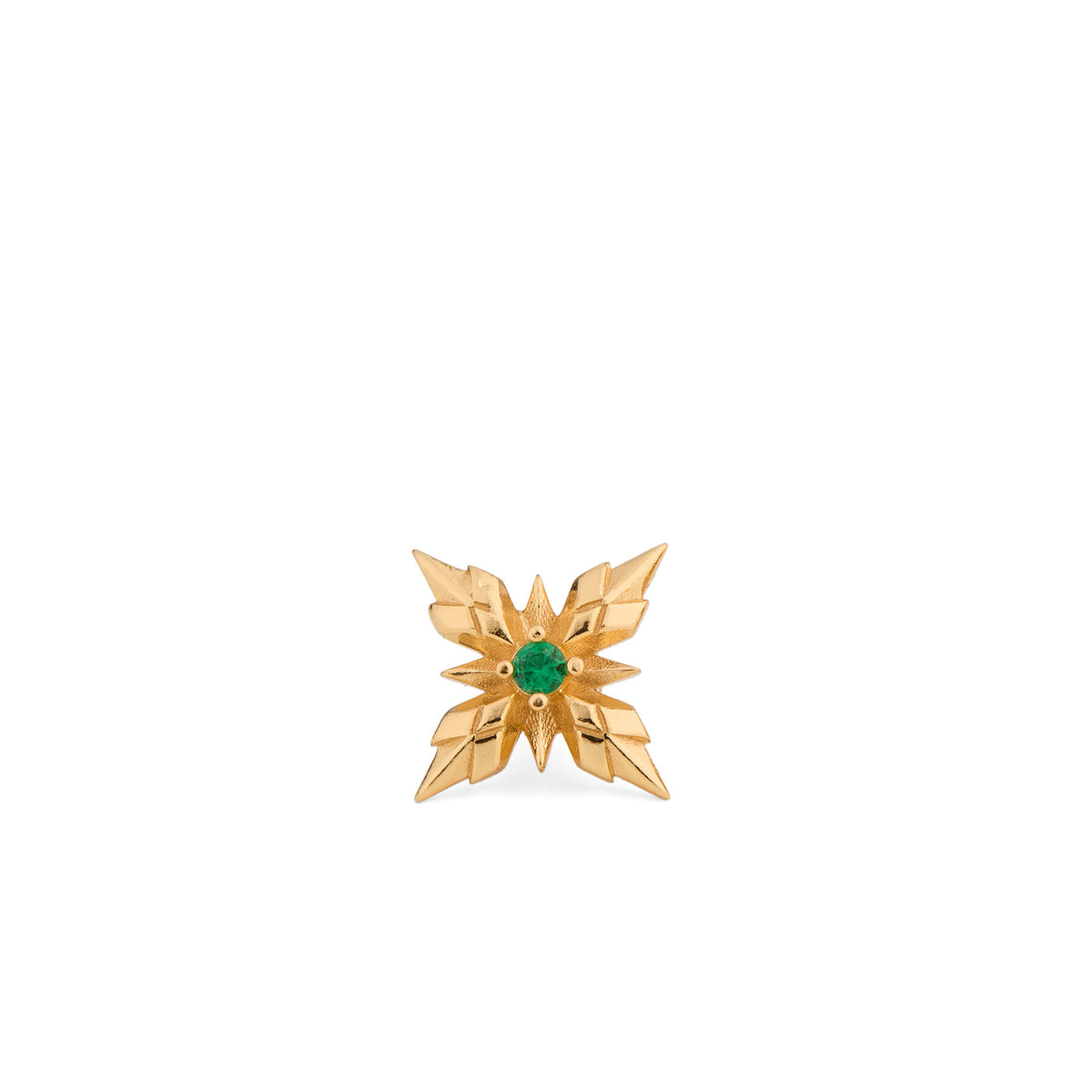 GOLD STELLA VENTIS EARRING WITH CRYSTAL