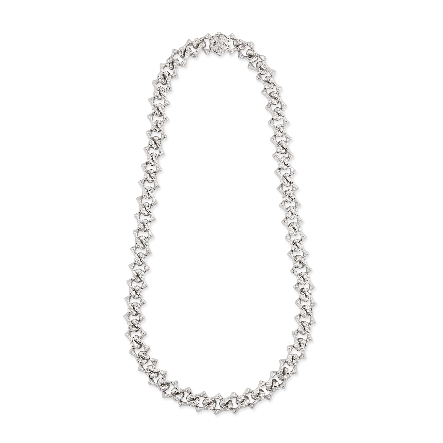 小物 silver design chain bell motif arabesque ARABESQUE SHARP CHAIN NECKLACE