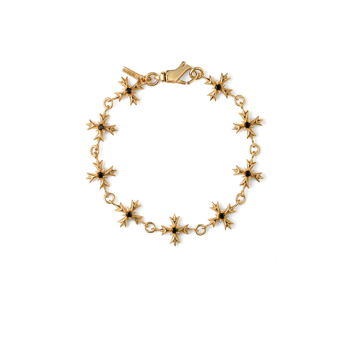 GOLD CRYSTAL CREST BRACELET