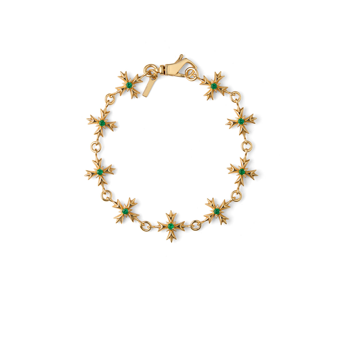 GOLD CRYSTAL CREST BRACELET