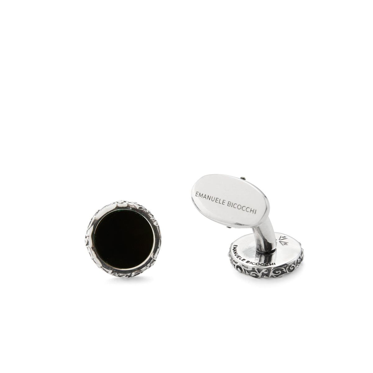 ROUND ARABESQUE CUFFLINKS