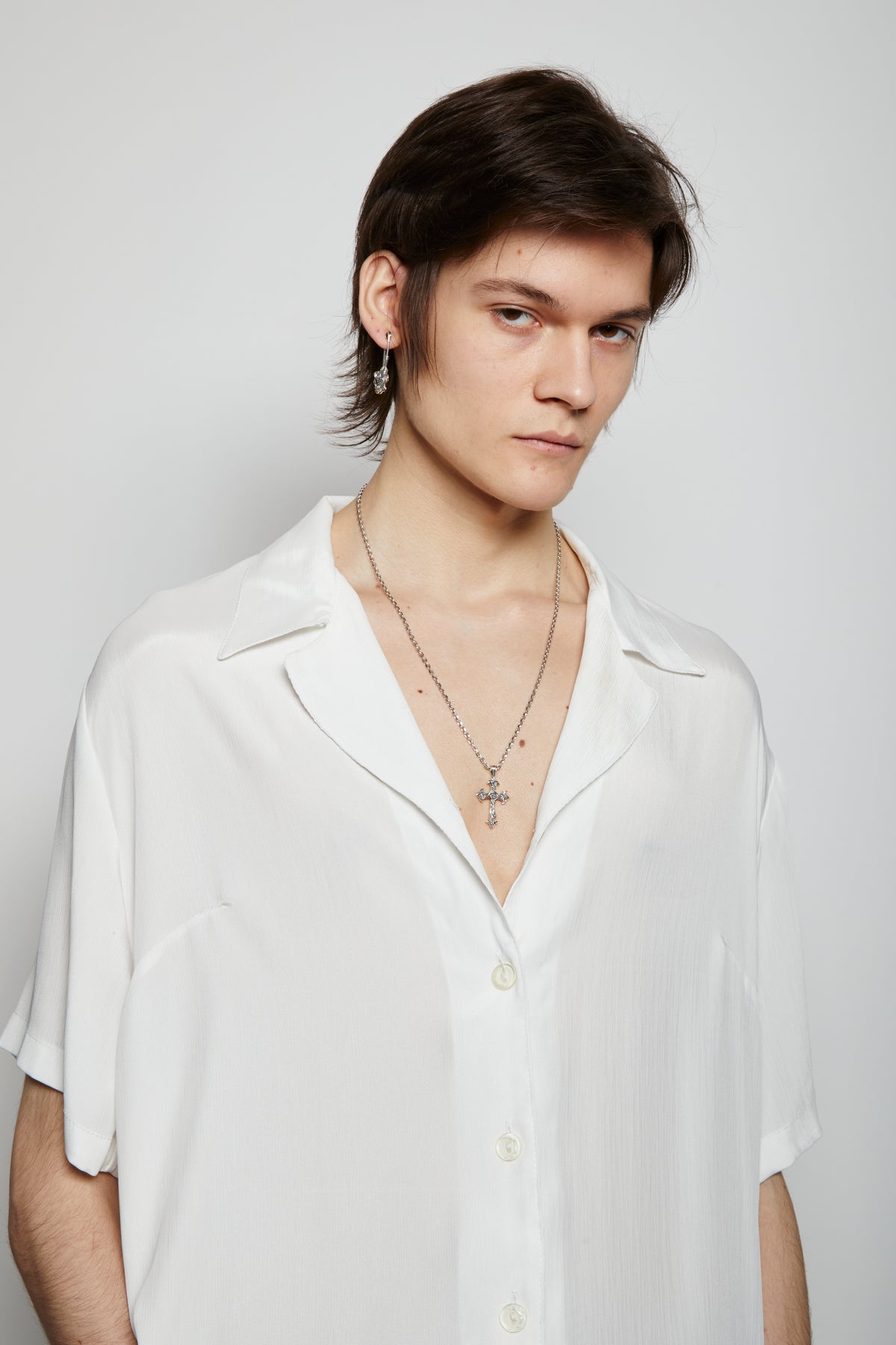 ROSE CROSS NECKLACE