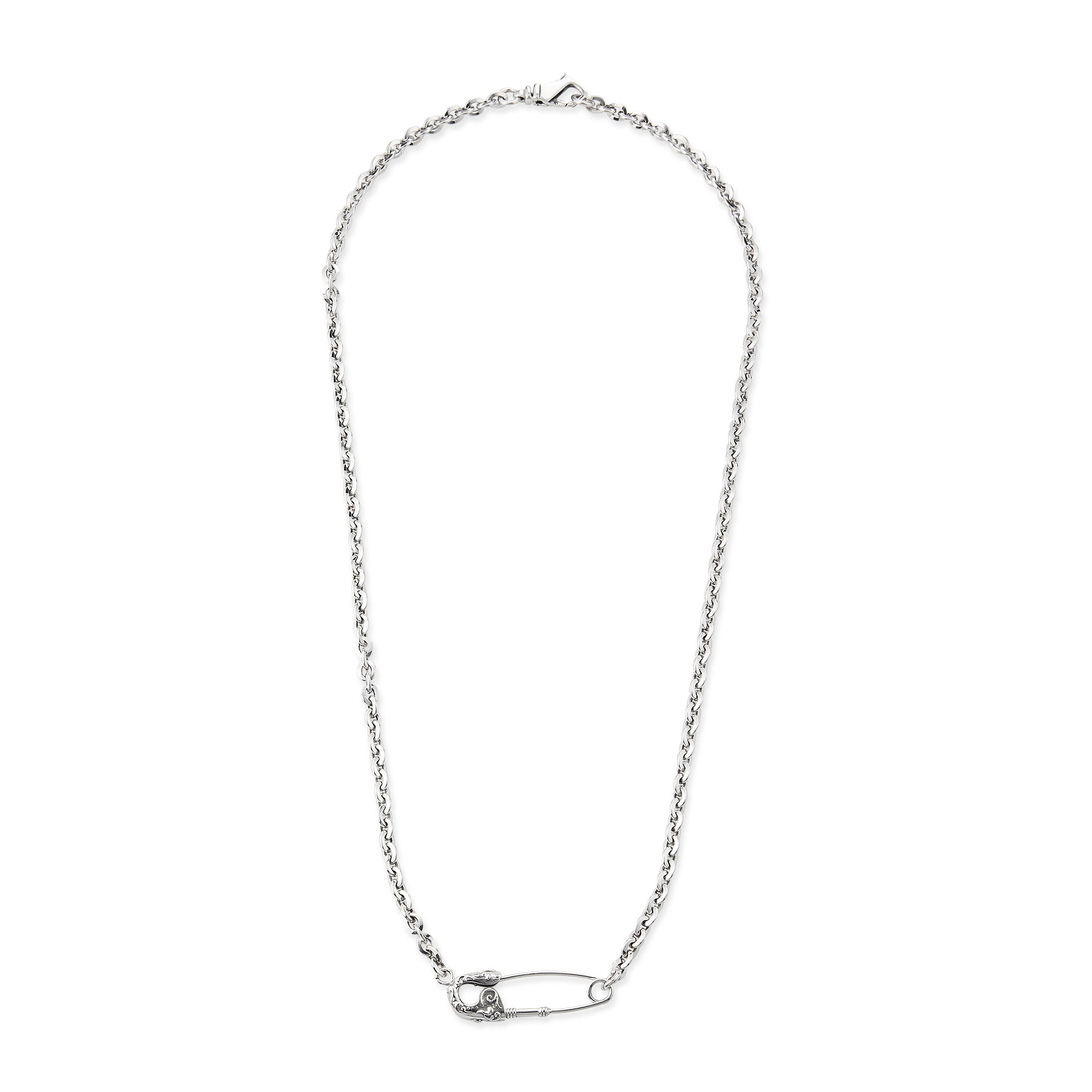 小物 silver design chain bell motif arabesque ARABESQUE PIN NECKLACE