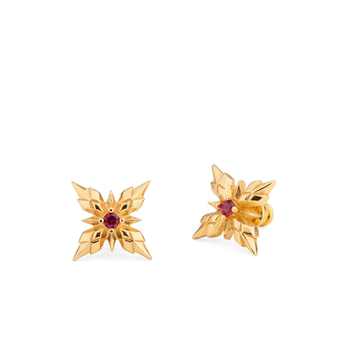 GOLD STELLA VENTIS EARRINGS WITH CRYSTAL
