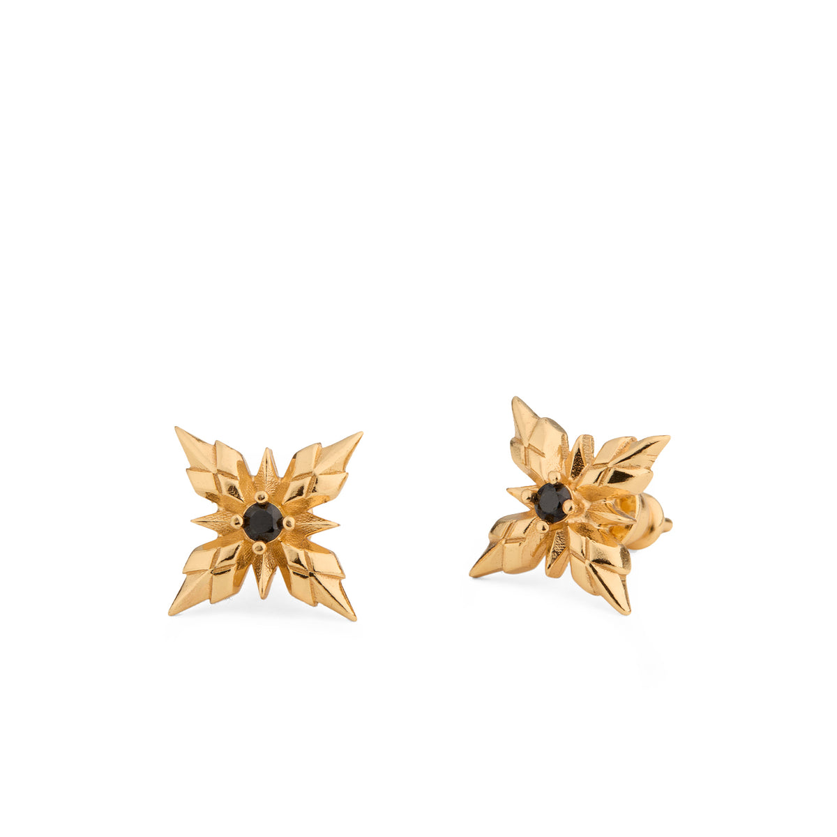 GOLD STELLA VENTIS EARRINGS WITH CRYSTAL