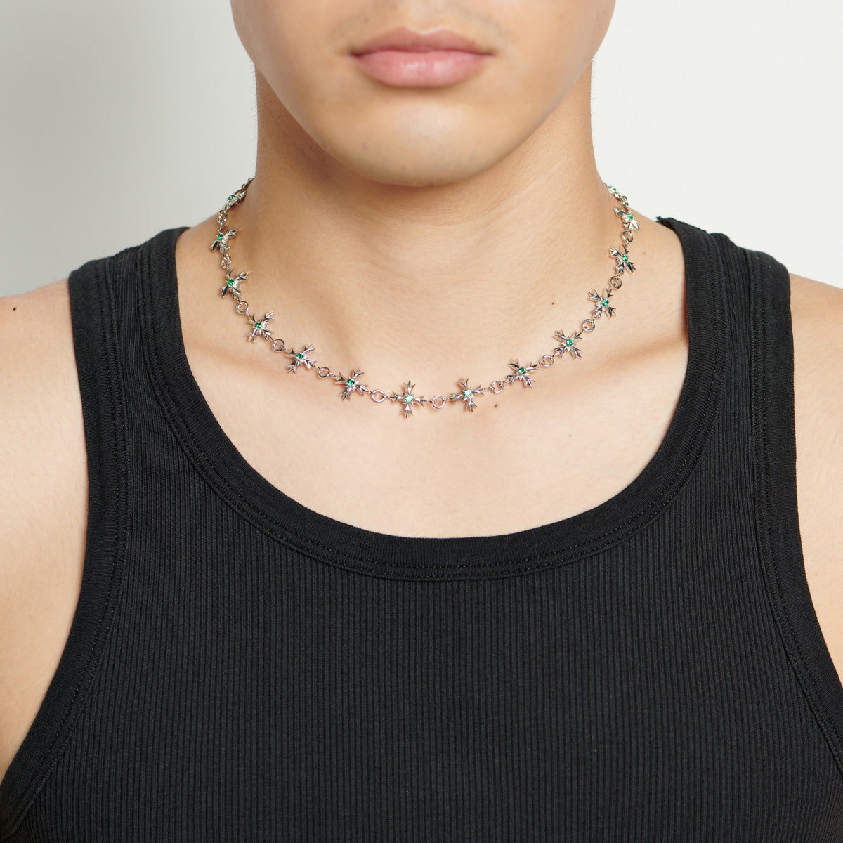 CRYSTAL CREST NECKLACE