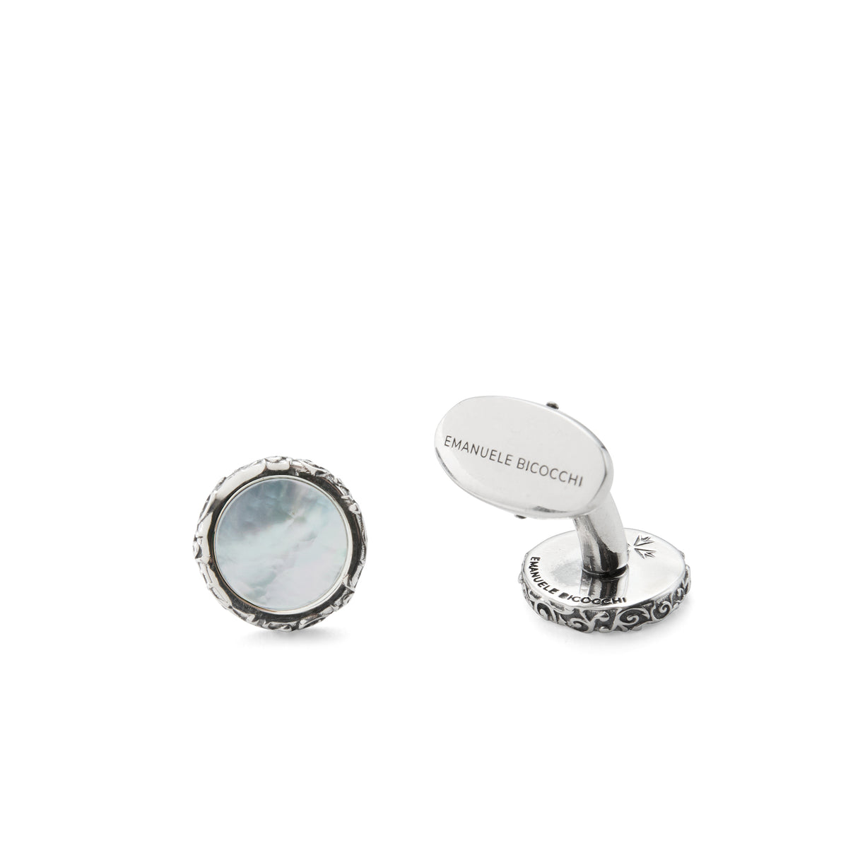 ROUND ARABESQUE CUFFLINKS