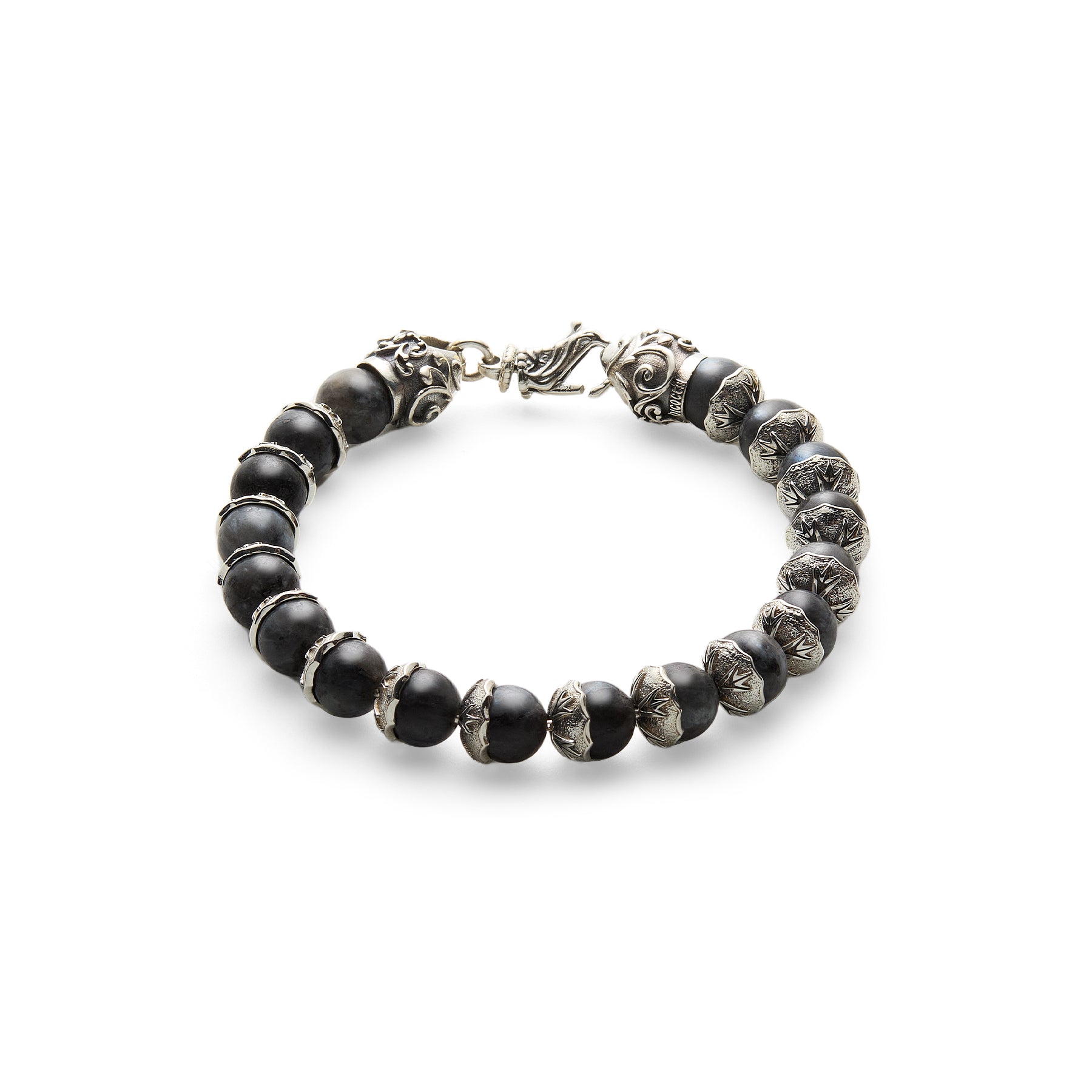 2*t様 Emanuele Bicocchi ブレスレット ヴィンテージ加工 シ BEADED LOGO BRACELET