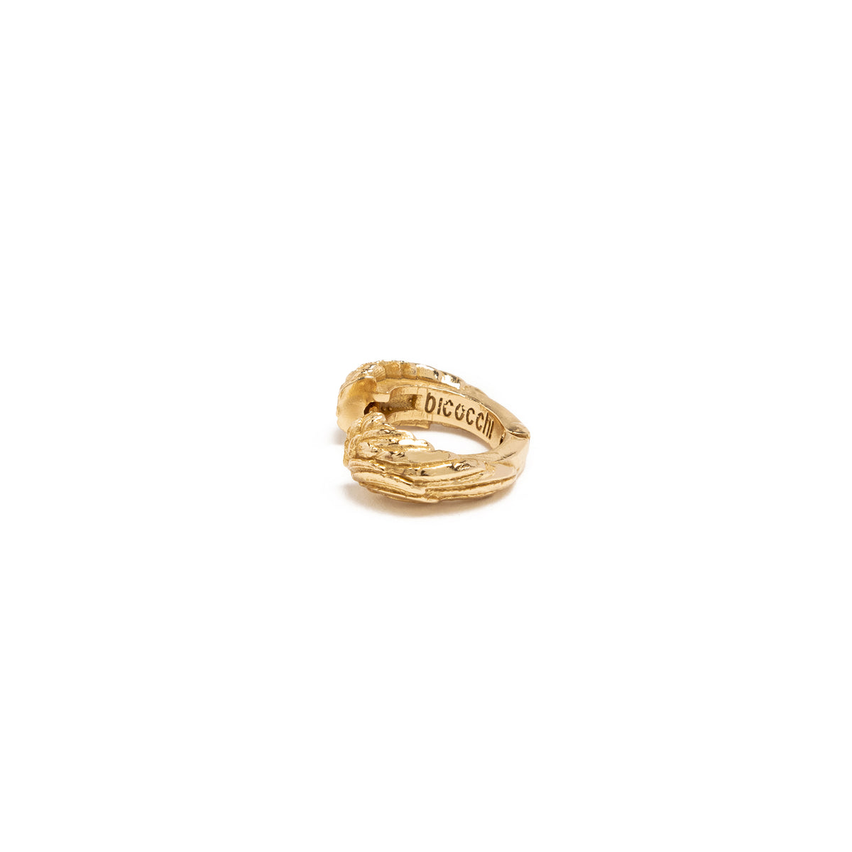 GOLD WINGS HOOP EARRING