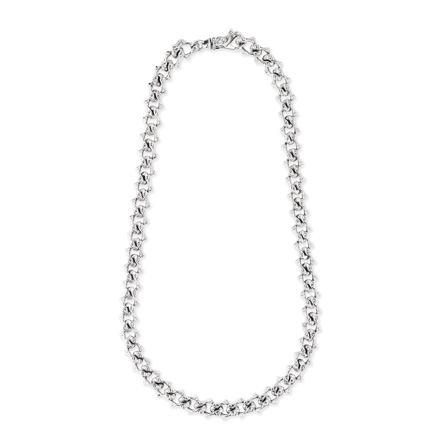ネックレス・チョーカー Emanuele Bicocchi 925 Silver Chain Necklace With Crystals Emanuele Bicocchi 925 silver chain necklace with crystals