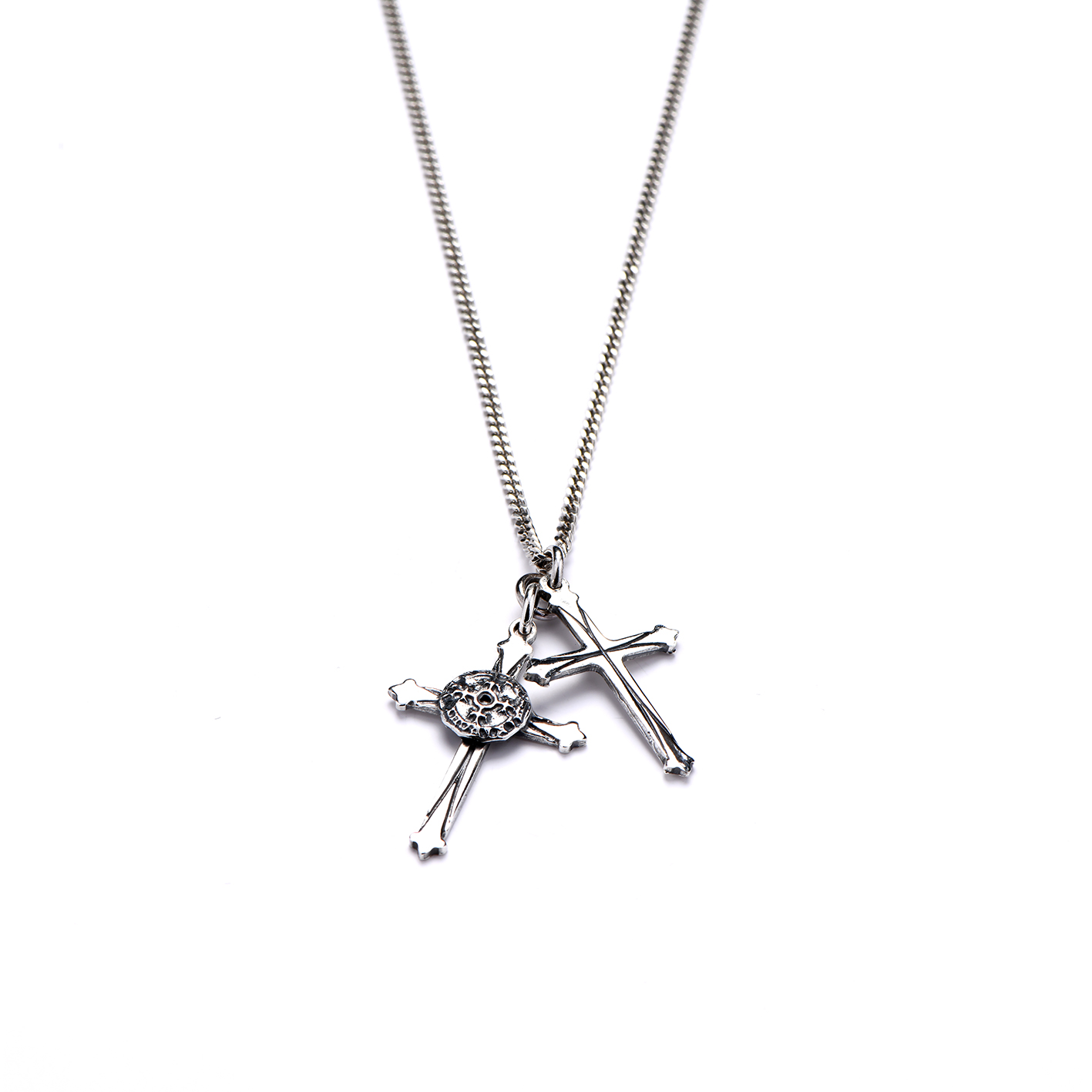 ネックレス・チョーカー BLENDOFF Double cross necklace silver 925 Amazon.com: DAZLIME Silver Cross Necklace for Women,14K