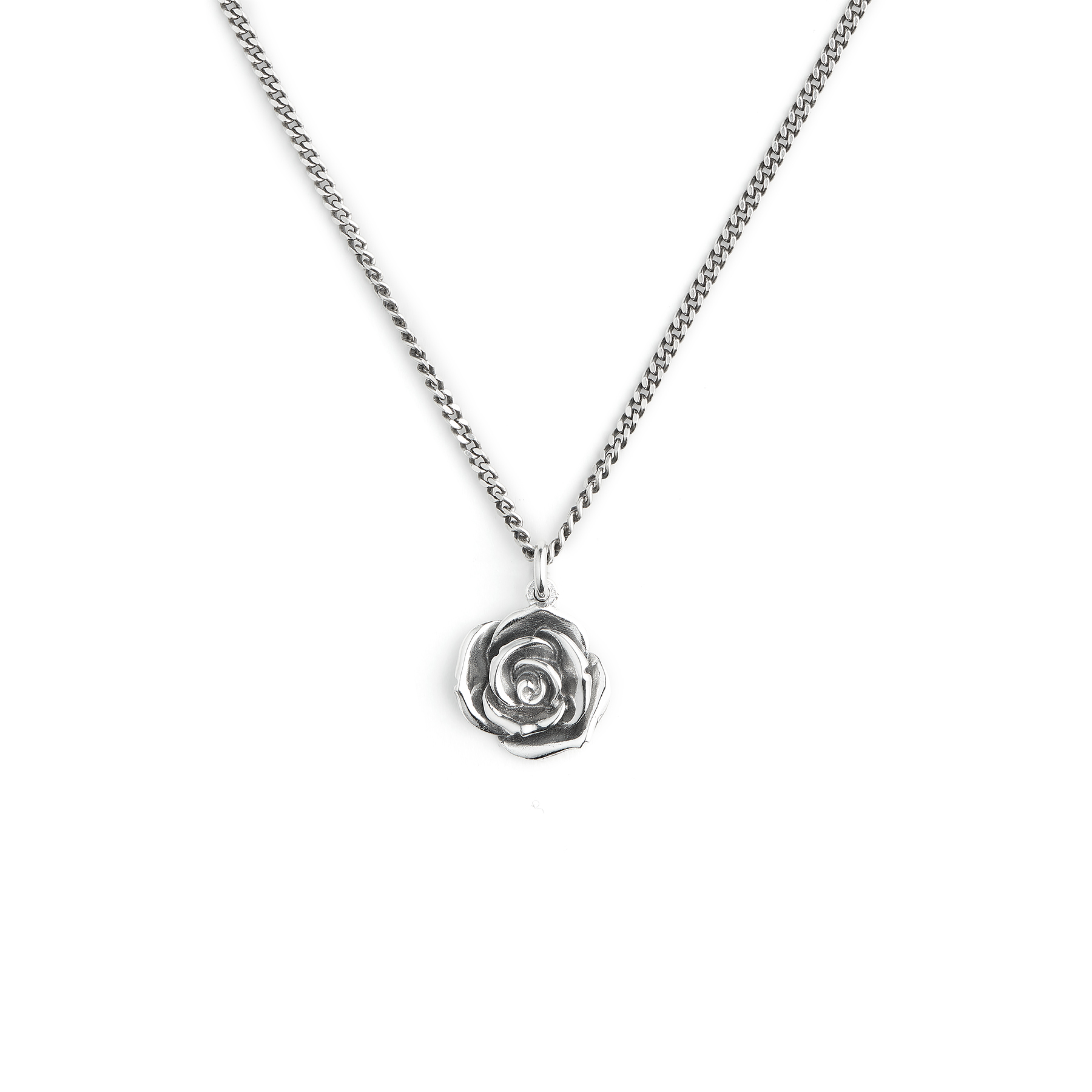 ネックレス・ペンダント emanuele bicocchi NECKLACE PENDAT ROSE + SKULL Rose and Skull Pendant Necklace | Emanuele Bicocchi