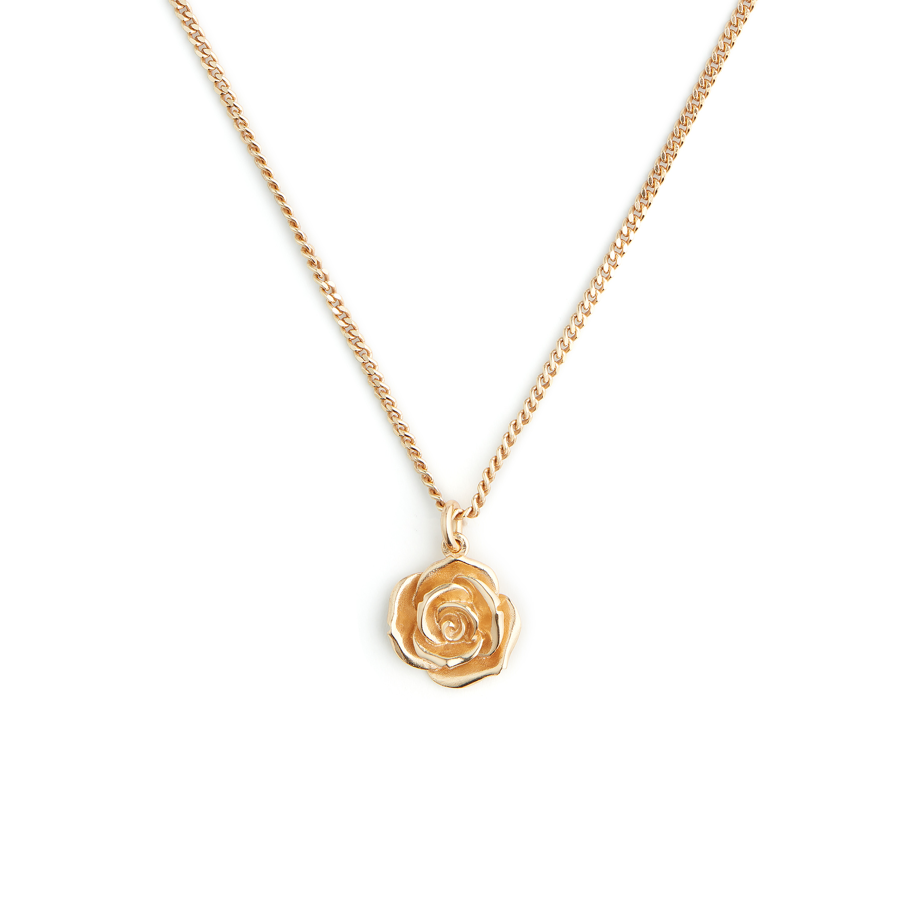 Gold Rose Necklace