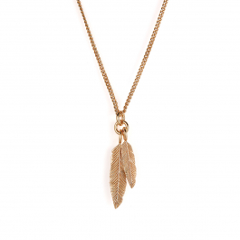 Gold Feathers Necklace