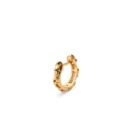 キーホルダー・キーリング emanuele bicocchi SINGLE EARRING CREST (MLE4GSILVER GOLD) Gold plated sterling silver crest crystal earring | EMANUELE