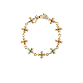 Gold Crystal Crest Bracelet | EMANUELE BICOCCHI