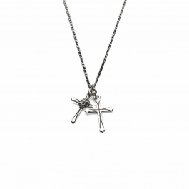 ネックレス・チョーカー emanuele bicocchi NEW DOUBLE CROSS NECKLACE SMALL NDPB4.jpg