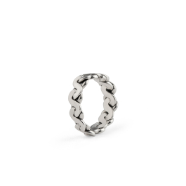 プレブリック　キーリング INTEGRATE RING Silver Infinity Loop S-Link Ring | EMANUELE BICOCCHI