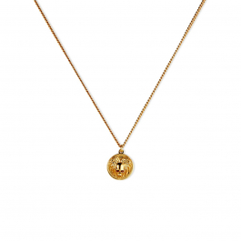 GOLD SKULL COIN NECKLACE