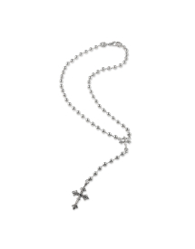 BEADED ROSARY NECKLACE