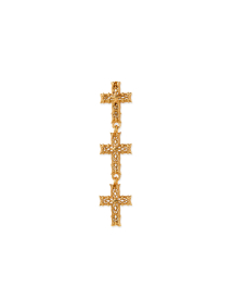 GOLD MULTI-CROSS NOTRE-DAME EARRING