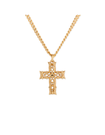 REISSUE GOLD NOTRE-DAME SMALL CROSS NECKLACE