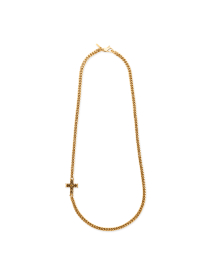 GOLD NOTRE-DAME CROSS CHAIN NECKLACE