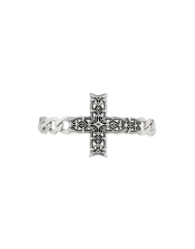 LARGE EDGE CHAIN BRACELET WITH NOTRE-DAME CROSS
