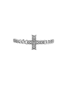 EDGE CHAIN BRACELET WITH NOTRE-DAME CROSS