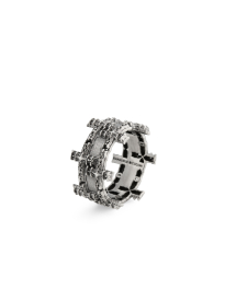 NOTRE-DAME CROSS DOUBLE BAND RING