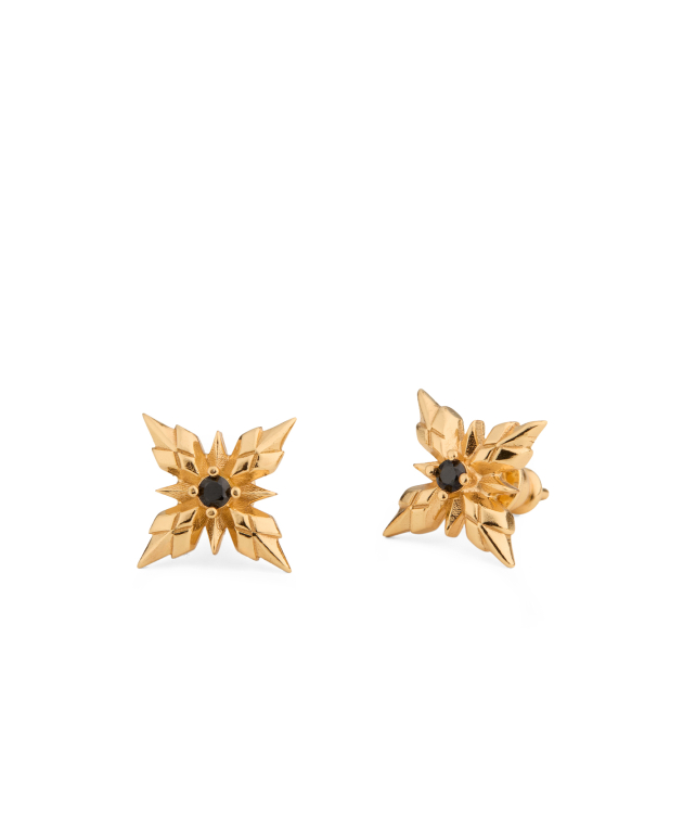 GOLD STELLA VENTIS EARRINGS WITH CRYSTAL 