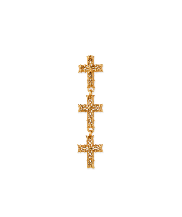 GOLD MULTI-CROSS NOTRE-DAME EARRING