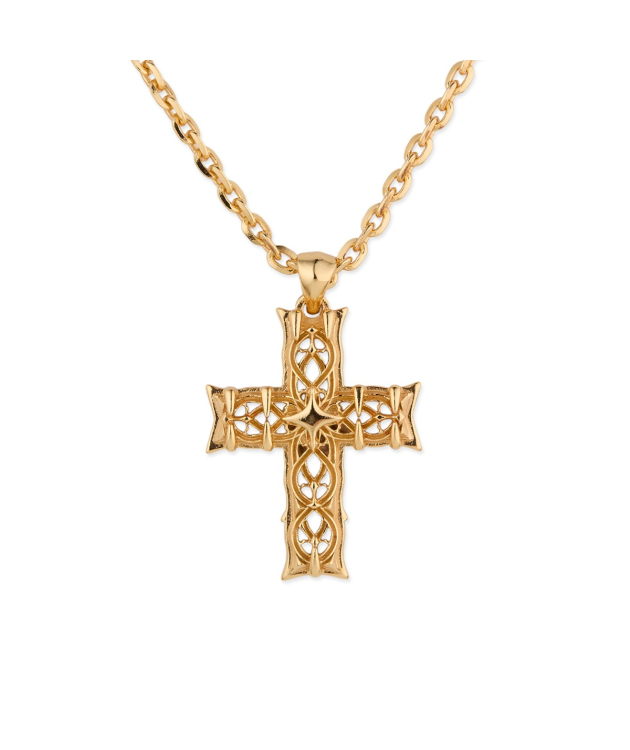 REISSUE GOLD NOTRE-DAME CROSS NECKLACE