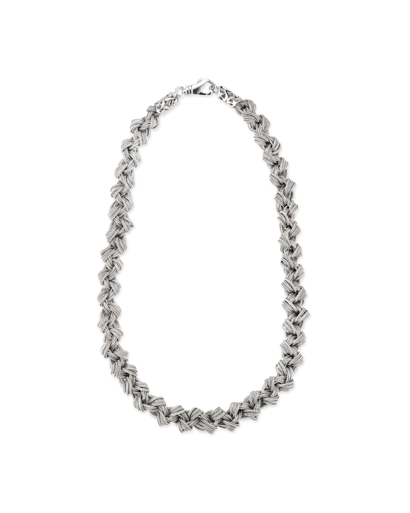 Large Braided Knot Necklace