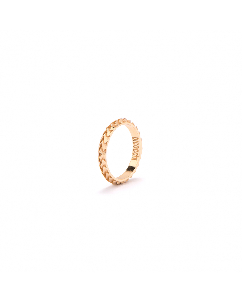 GOLD ARROW BAND RING