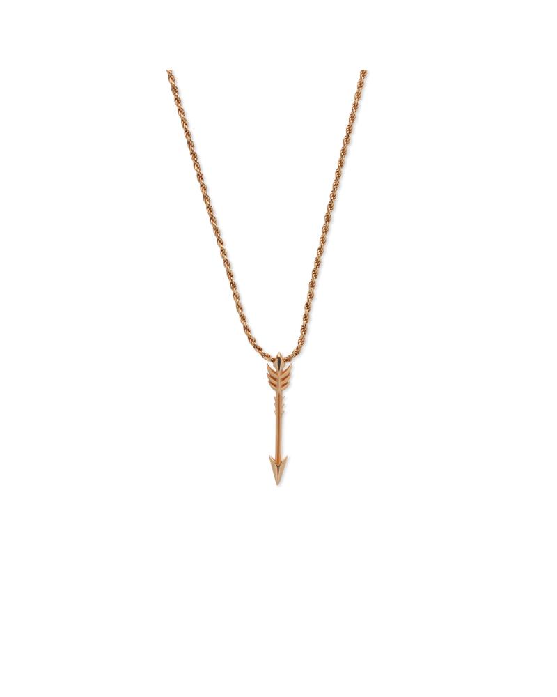 Gold arrow pendant necklace