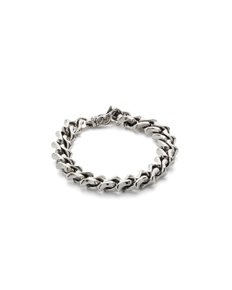 Sharp link chain bracelet