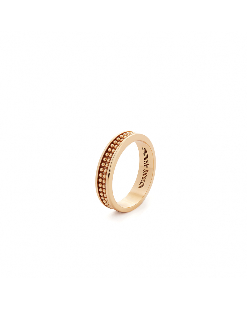 GOLD DOTTED BAND RING