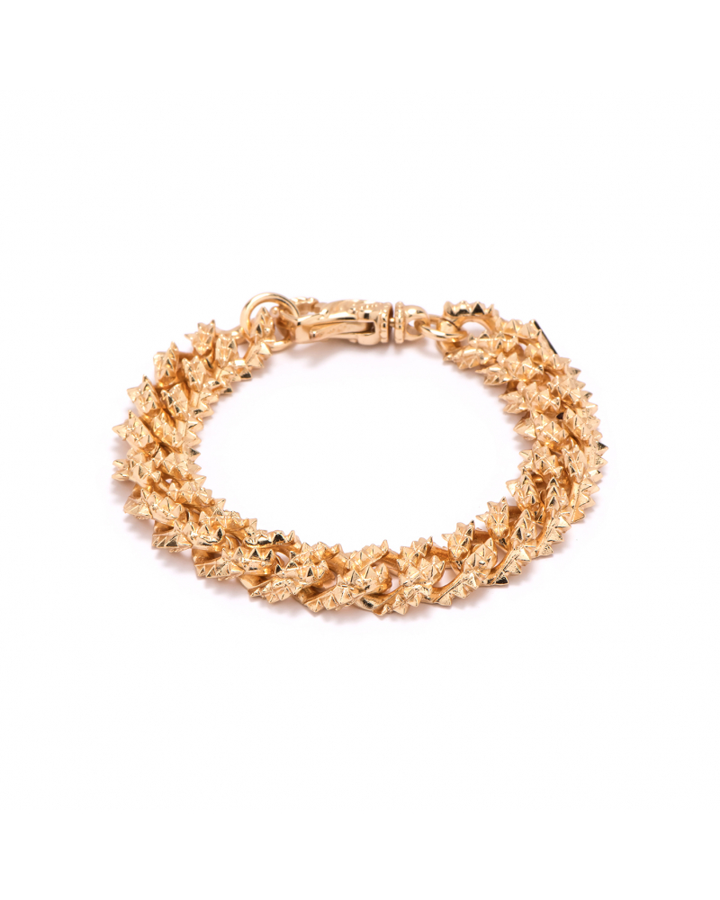 Gold Studded Chain Bracelet