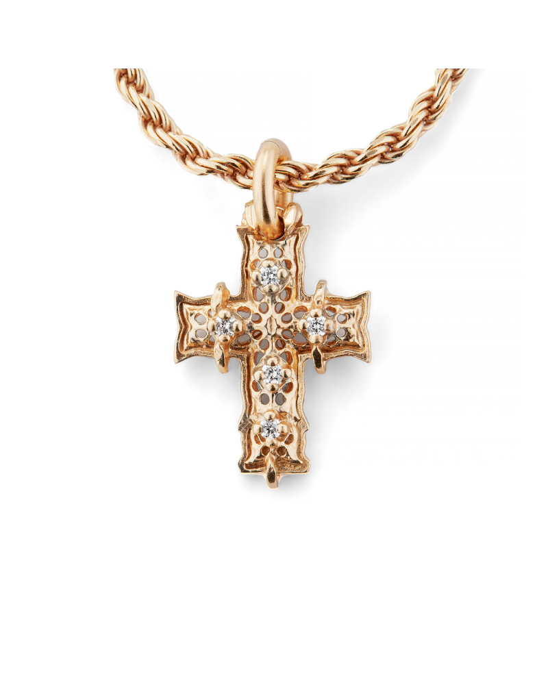 Diamond Gold Cross Necklace