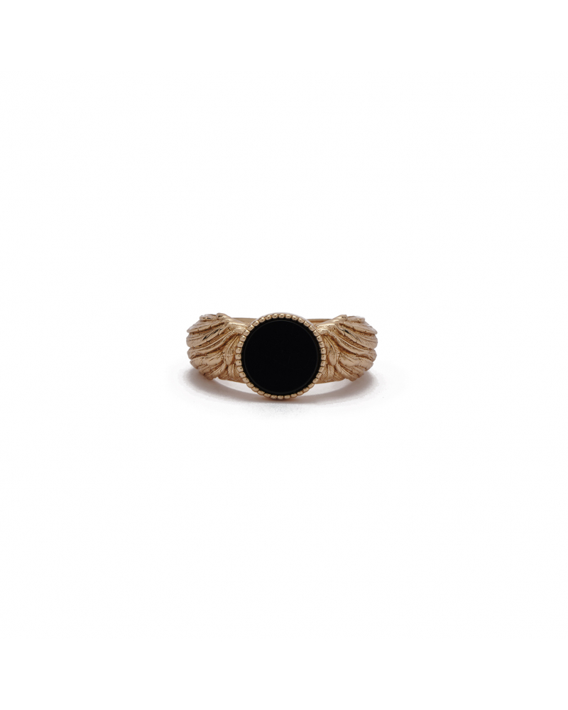 GOLD WING STONE RING