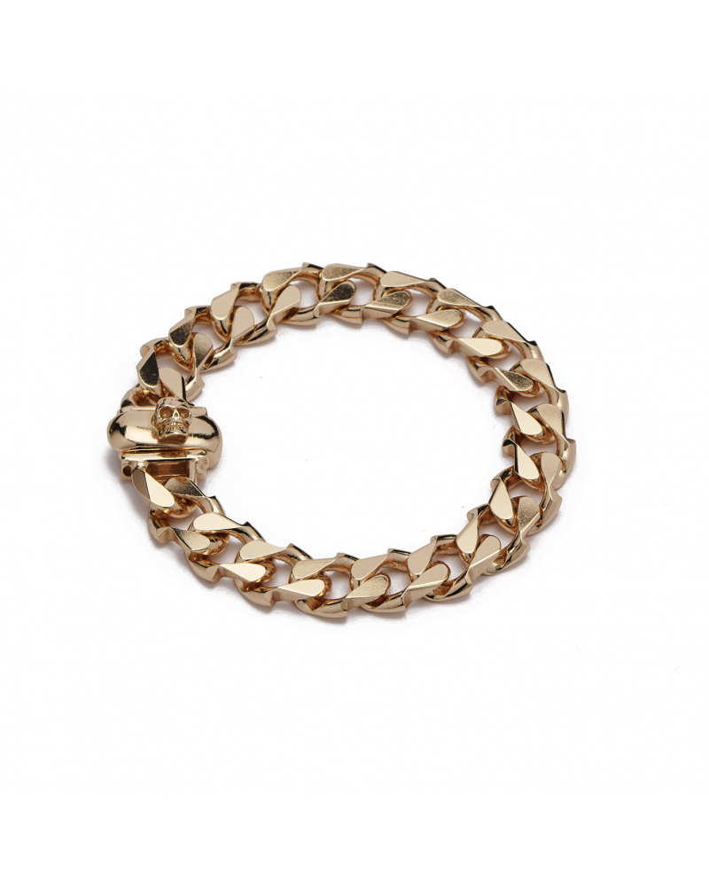 Medium Gold Edge Chain Bracelet