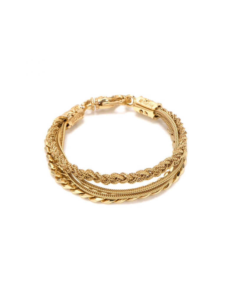 Gold Chain And Braided Bracelet