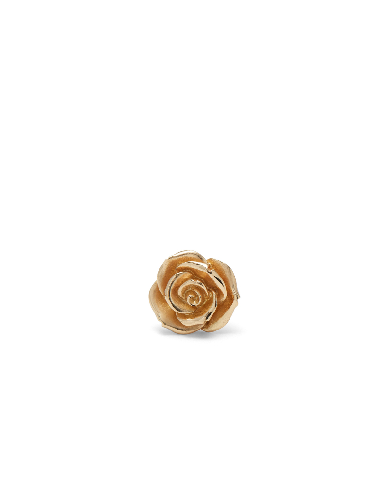 Gold Rose Stud Earring