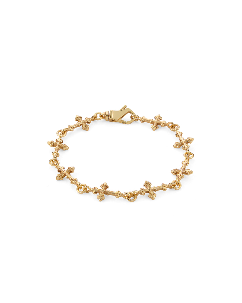 Emanuele Bicocchi crocheted chain-link bracelet - Gold