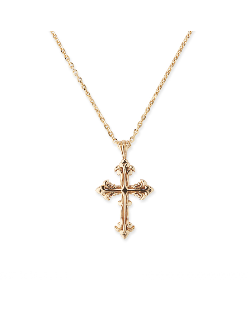GOLD AVELLI CROSS NECKLACE